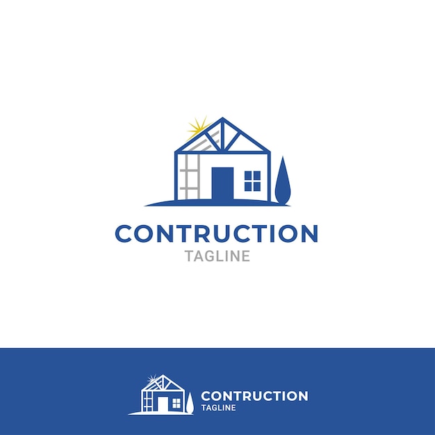 House logo property contruction logo