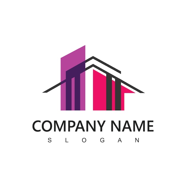 House Logo For Real Estate Agency Realtor or Property Management Company