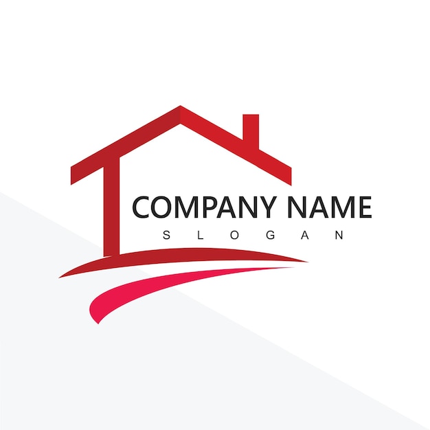 House Logo For Real Estate Agency Realtor or Property Management Company