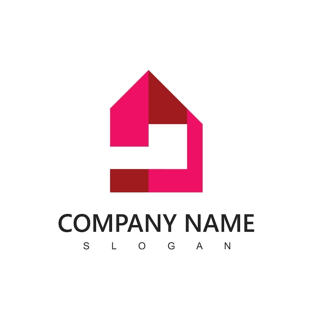 House Logo For Real Estate Agency Realtor or Property Management Company