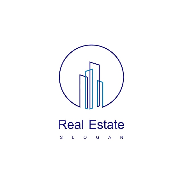 Vector house logo real estate symbol