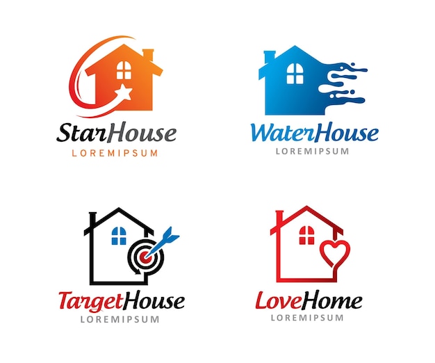 House logo symbol or icon template