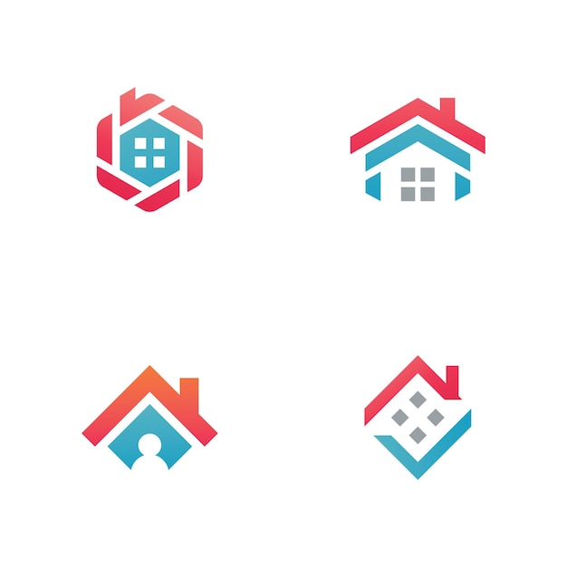 House logo vector template Creative Real estate and house building icon logo Template