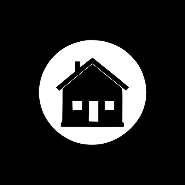 House Minimalist and Flat Logo Vector illustration