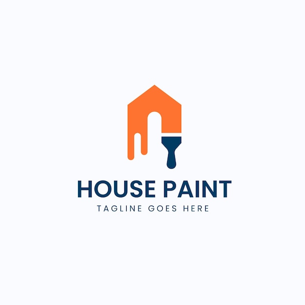 House Paint Logo Design Modern painting company logo house paint vector painting vector logo