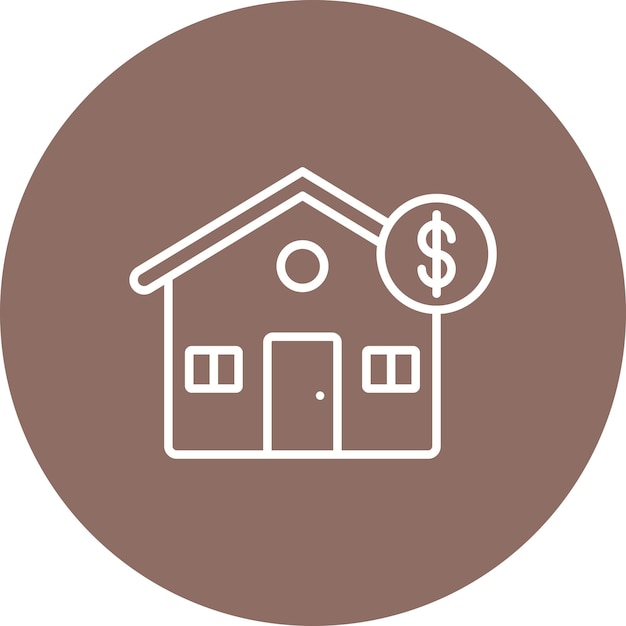 House Price Vector Illustration Style