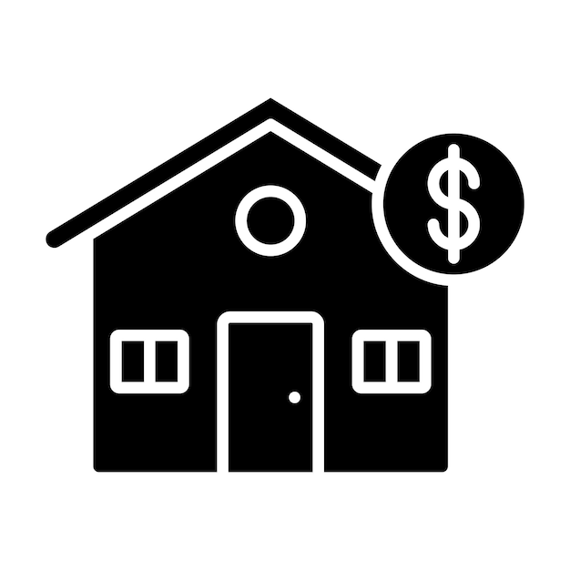 House Price Vector Illustration Style