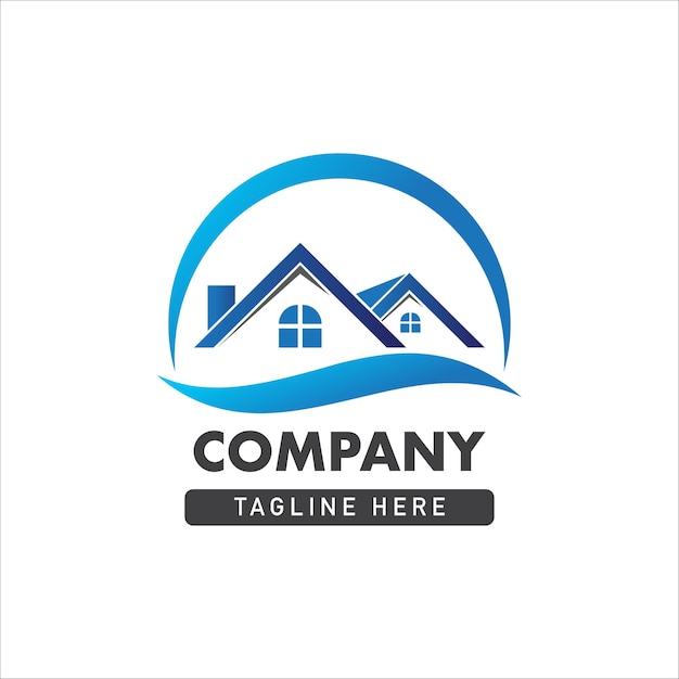 House Real Estate Logo Design Template