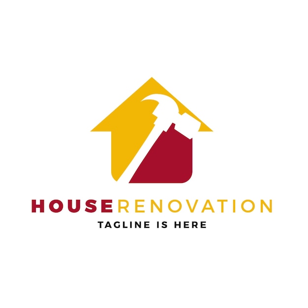 House renovation logo vector icon illustration