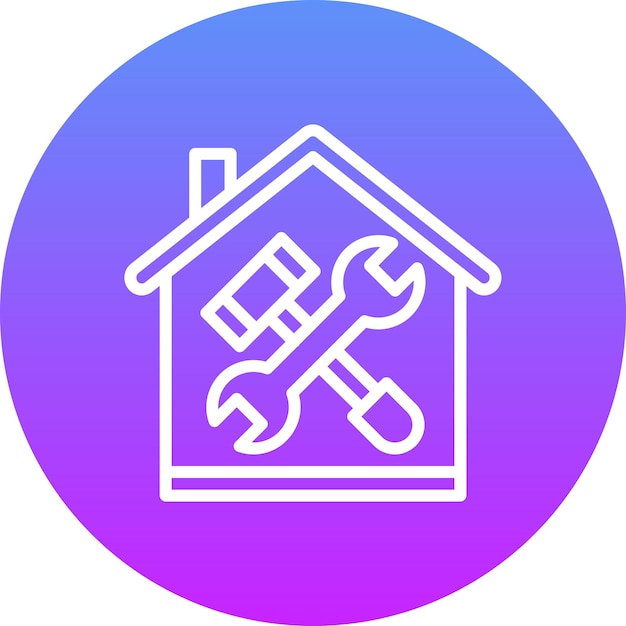 House Renovation vector icon illustration of Real Estate iconset