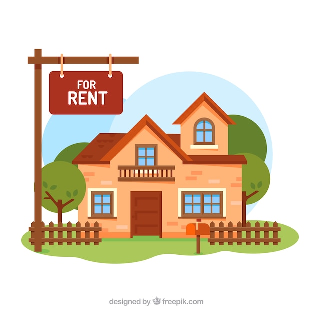 House for rent background