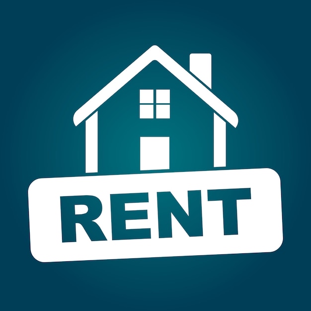 House for rent Flat vector illustration