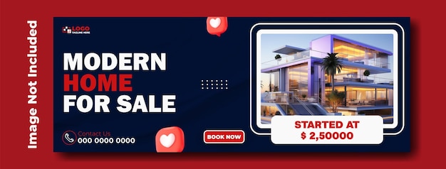 House sale cover template design