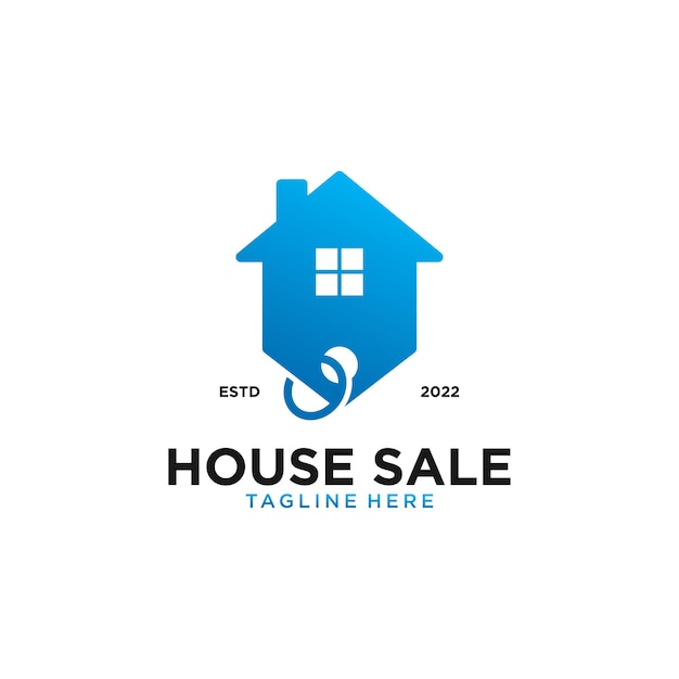 House sale discount logo design