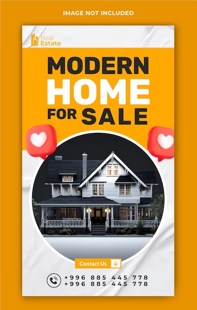 House sale story template design