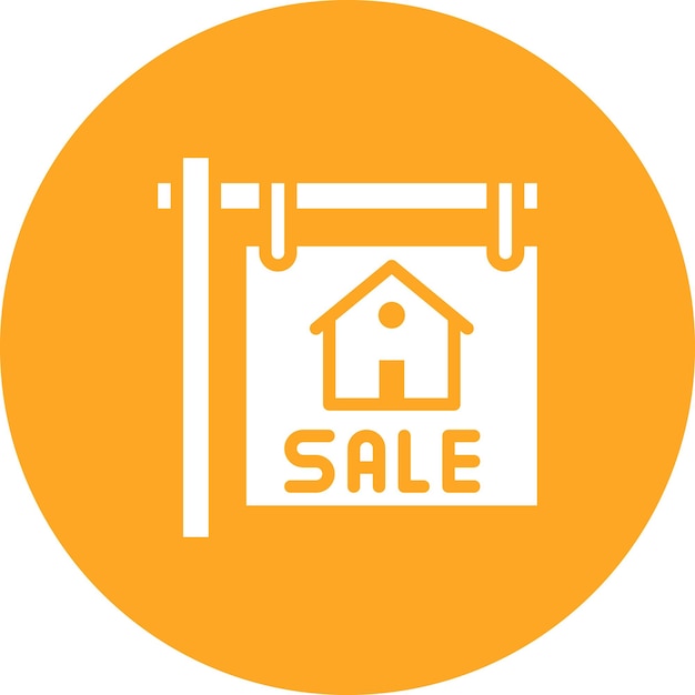 House for Sale vector icon illustration of Real Estate iconset