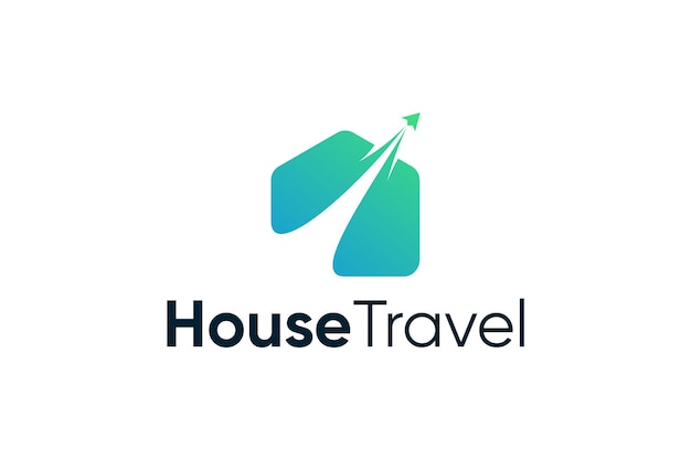 House travel logo vector design