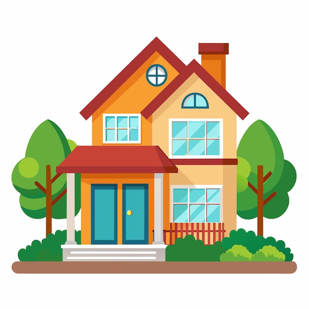 House vector art or Garden house clipart