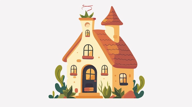 a house with a plant on the roof and a house with a plant on the top