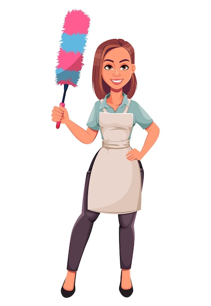 Housewife concept young pretty stylish woman