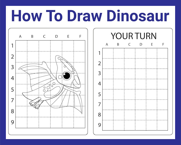 How To Draw Dinosaur For Kids