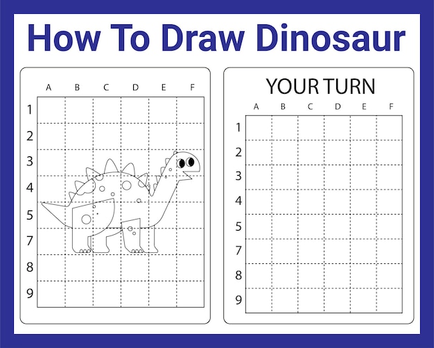 How To Draw Dinosaur For Kids