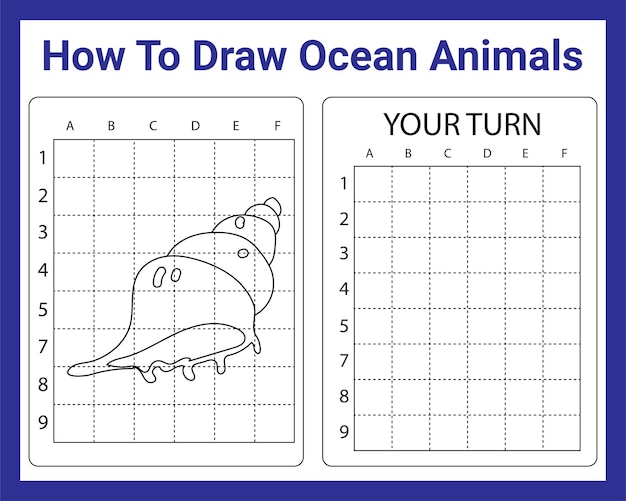 How To Draw Ocean Animals For Kids