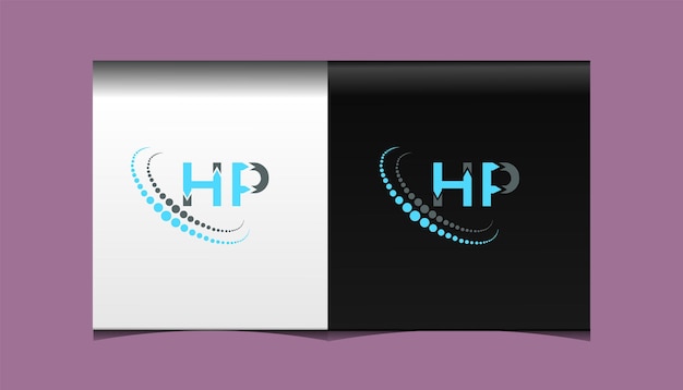 HP initial modern logo design vector icon template