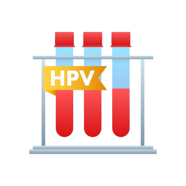 HPV Human papillomavirus vaccine HPV prevention Vector stock illustration