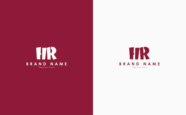 HR Letters vector logo design