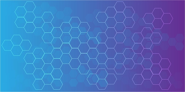 HUD Hexagon futuristic background vector for technology and finance concept and education