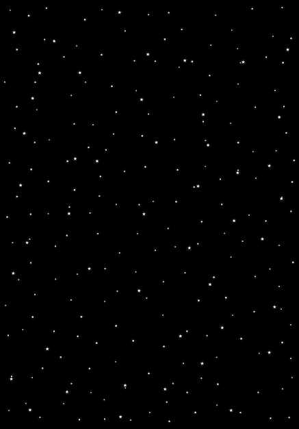 Vector huge clusters of stars in the dark sky black background vector illustration