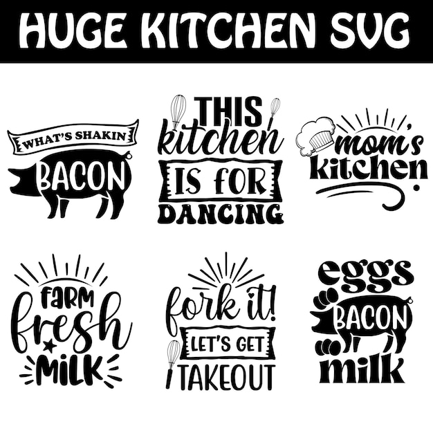 The Huge Kitchen bundle SVG