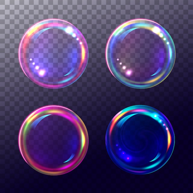 Huge set of realistic bubbles.