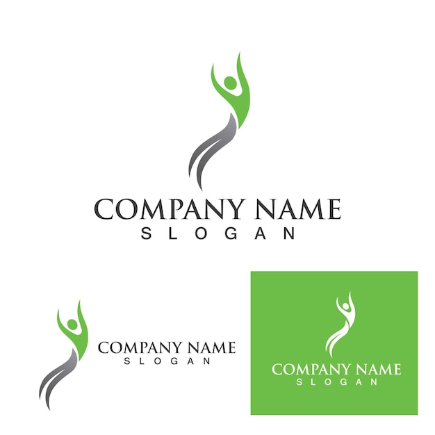 Human character logo sign illustration vector design