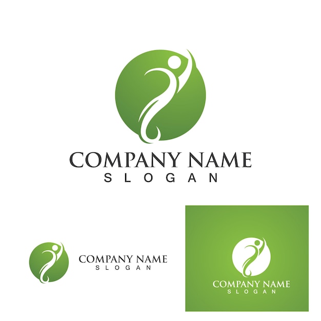 Human character logo sign illustration vector design