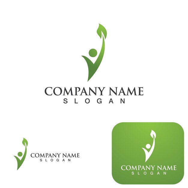 Human character logo sign illustration vector design