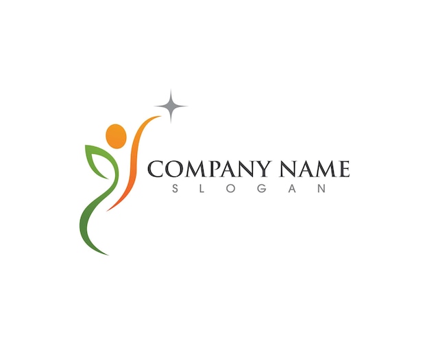 Human character logo sign