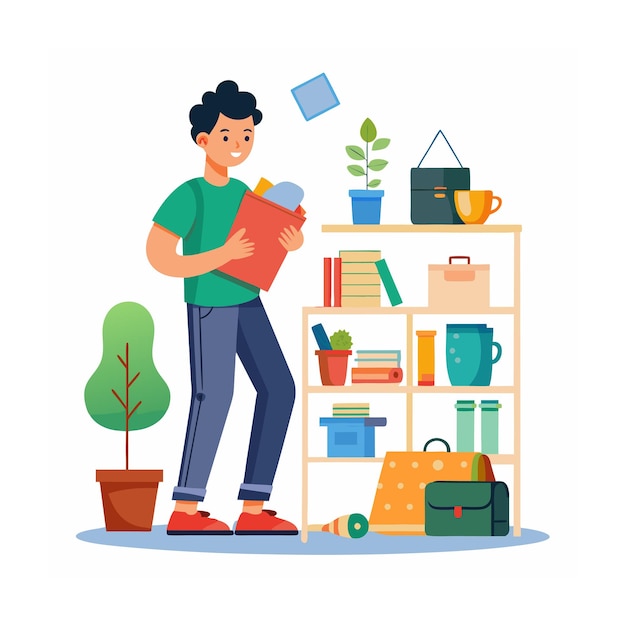 Human Daily Activity Concept Vector Illustration