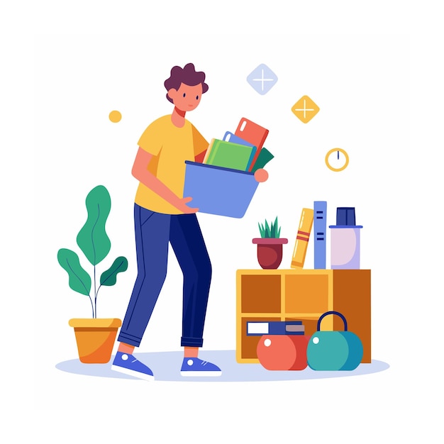 Human Daily Activity Concept Vector Illustration