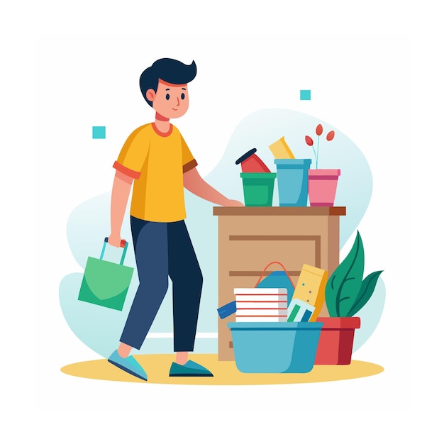 Human Daily Activity Concept Vector Illustration