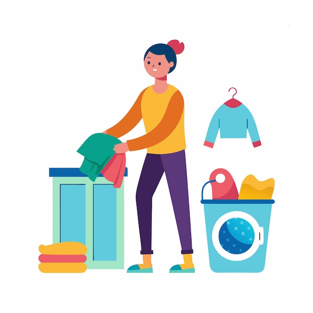 Human Daily Activity Concept Vector Illustration