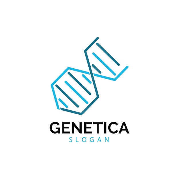 Human DNA and genetic vector icon design illustration