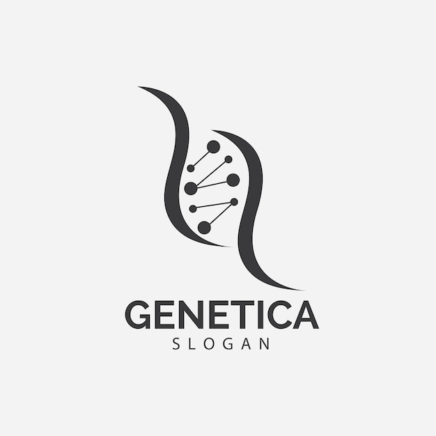 Human DNA and genetic vector icon design illustration