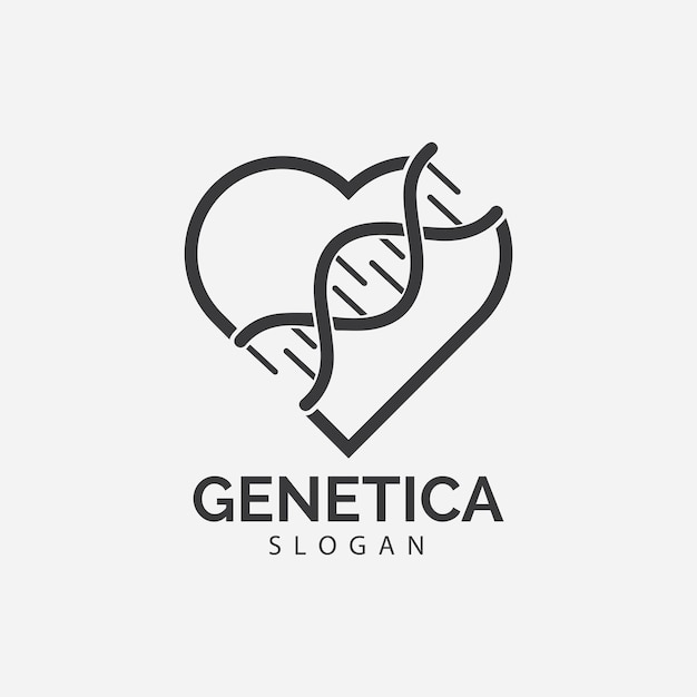 Human DNA and genetic vector icon design illustration