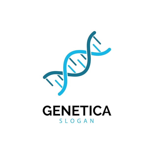 Human DNA and genetic vector icon design illustration