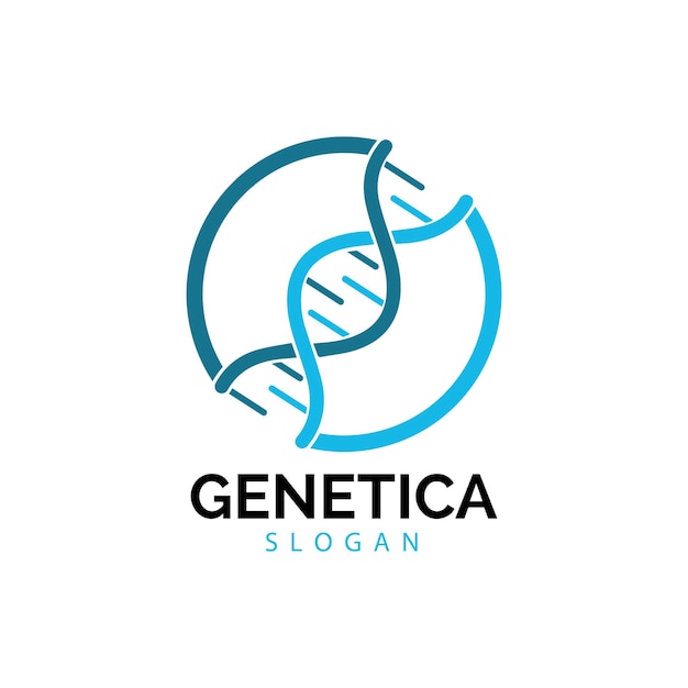 Human DNA and genetic vector icon design illustration