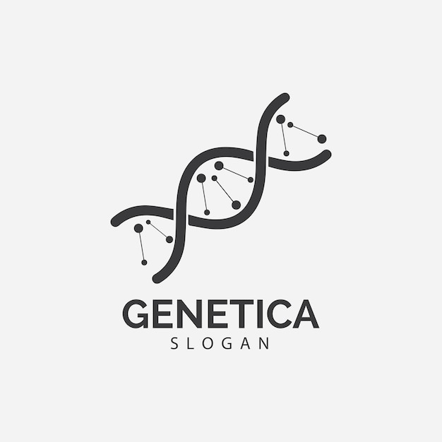 Human DNA and genetic vector icon design illustration