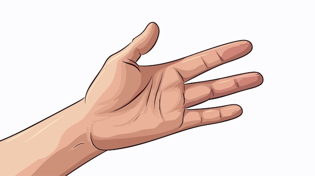 Human Hand Touching Icon Cartoon Vector Illustration