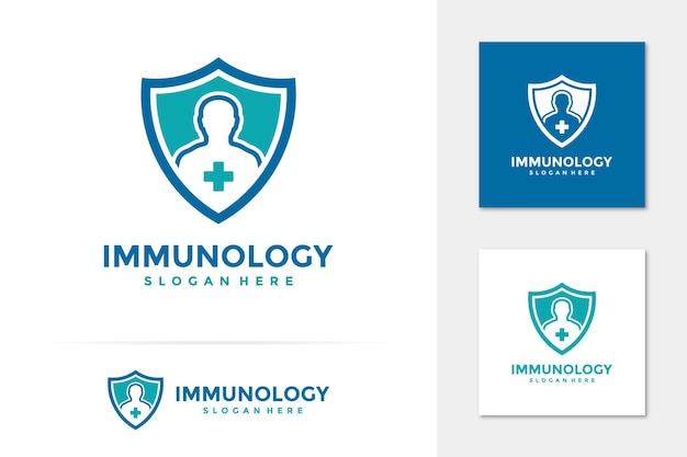 Human immune system logo vector